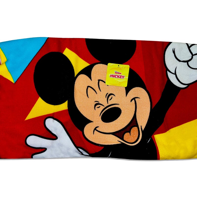 MICKEY MOUSE Disney Mickey Mouse Happy Mickey 1 Finger up! Microfiber Kids Towel Red - Image 4